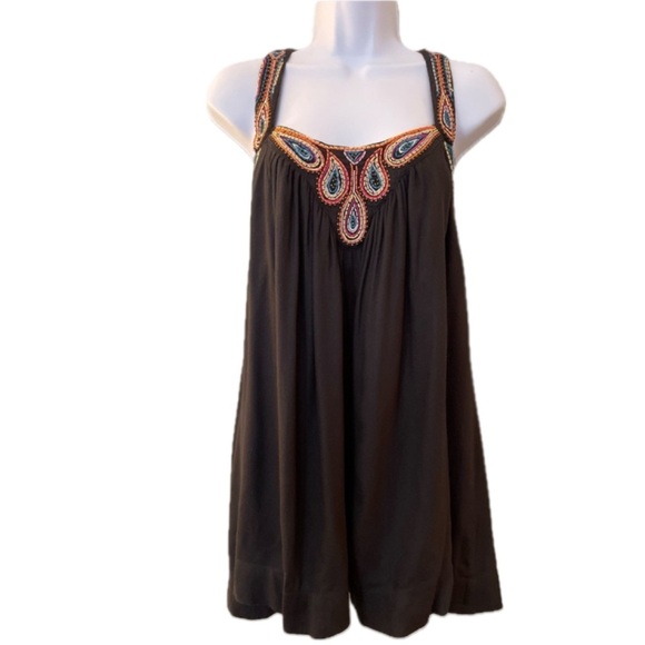 French Connection Beaded Halter-Style Top. Size 4 - Picture 3 of 15